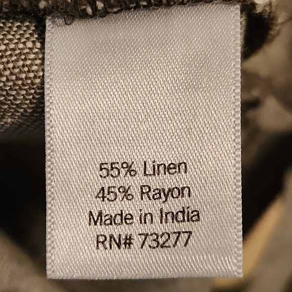 NWOT Sonoma Linen Blend Cargo Jogger Size 12 Color Army Green green - Picture 14 of 15